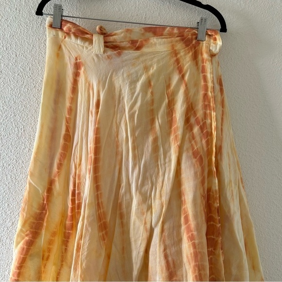 LAKHAY’S COLLECTION Wrap Tie Dye Skirt Fits Best Women Sz 30 - Picture 8 of 10